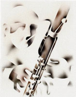 Bassonist. Graphic